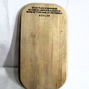 KOHLER WOOD SINK INSERT CUTTING BOARD 13.5 INNER, 14.5 OUTER BOARD, ROUNDED